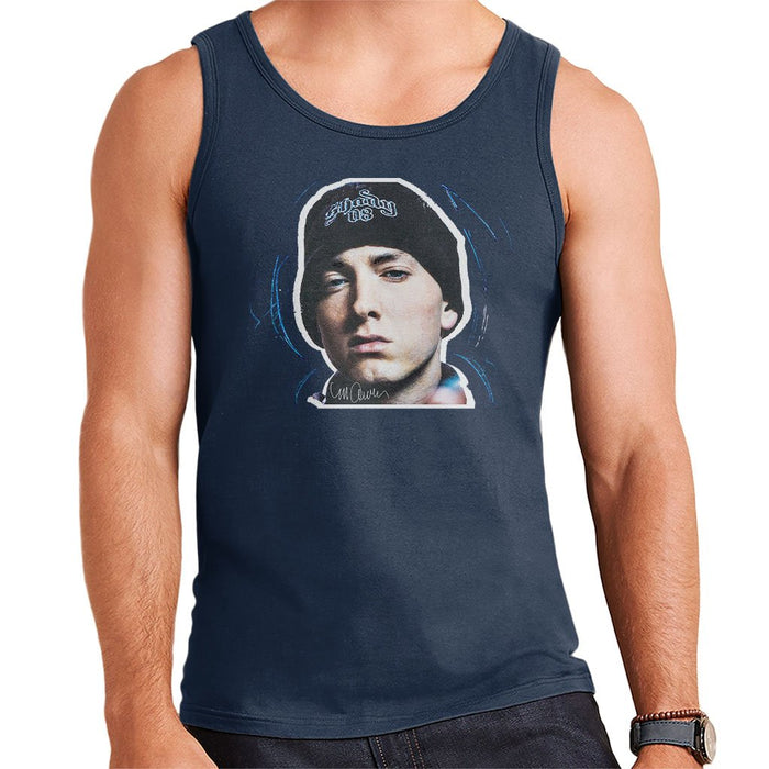 Sidney Maurer Original Portrait Of Eminem Shady Hat Mens Vest - Mens Vest