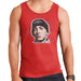 Sidney Maurer Original Portrait Of Eminem Shady Hat Mens Vest - Small / Red - Mens Vest