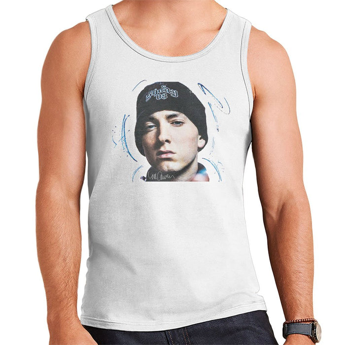 Sidney Maurer Original Portrait Of Eminem Shady Hat Mens Vest - Mens Vest