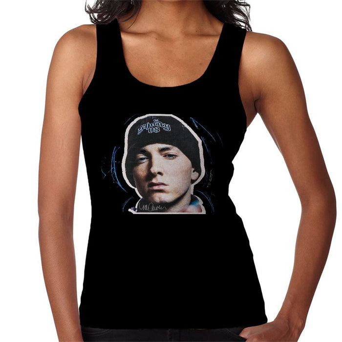 Sidney Maurer Original Portrait Of Eminem Shady Hat Womens Vest - Womens Vest