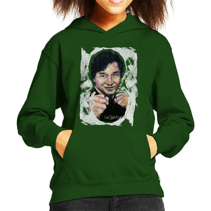Sidney Maurer Original Portrait Of Jackie Chan Kids Hooded Sweatshirt - Kids Boys Hooded Sweatshirt
