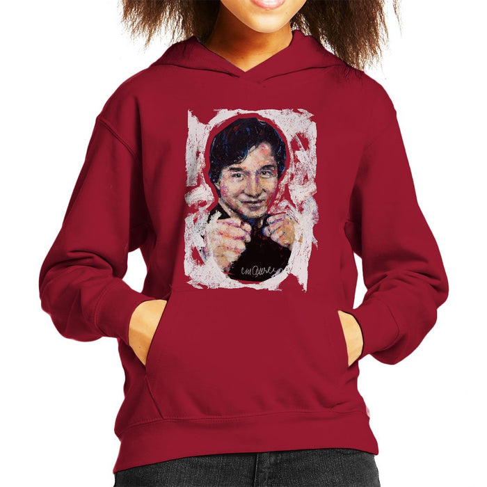 Sidney Maurer Original Portrait Of Jackie Chan Kids Hooded Sweatshirt - Kids Boys Hooded Sweatshirt