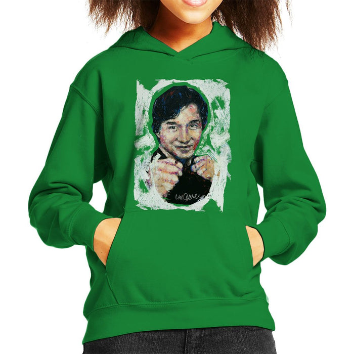 Sidney Maurer Original Portrait Of Jackie Chan Kids Hooded Sweatshirt - Kids Boys Hooded Sweatshirt