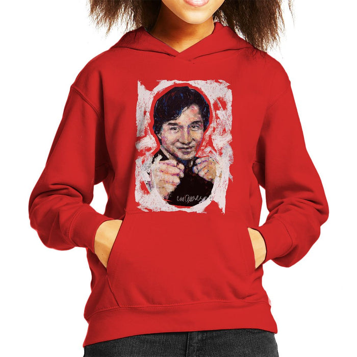 Sidney Maurer Original Portrait Of Jackie Chan Kids Hooded Sweatshirt - Kids Boys Hooded Sweatshirt