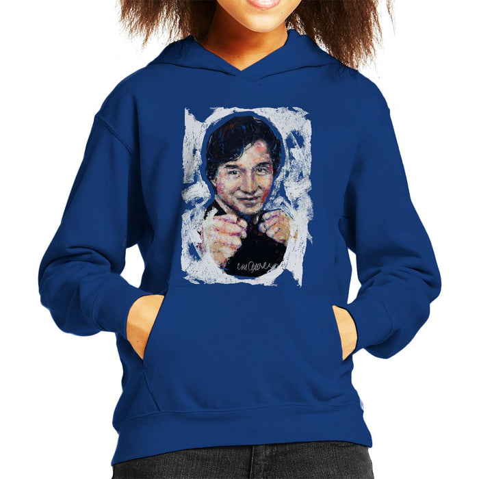 Sidney Maurer Original Portrait Of Jackie Chan Kids Hooded Sweatshirt - Kids Boys Hooded Sweatshirt