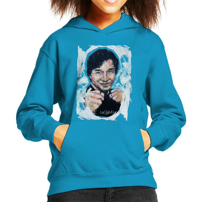 Sidney Maurer Original Portrait Of Jackie Chan Kids Hooded Sweatshirt - Kids Boys Hooded Sweatshirt