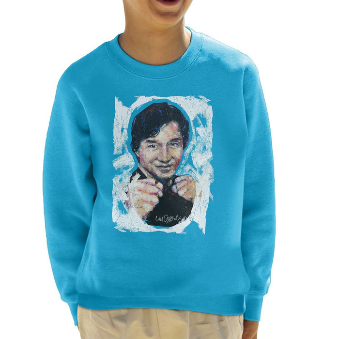 Sidney Maurer Original Portrait Of Jackie Chan Kids Sweatshirt - Kids Boys Sweatshirt