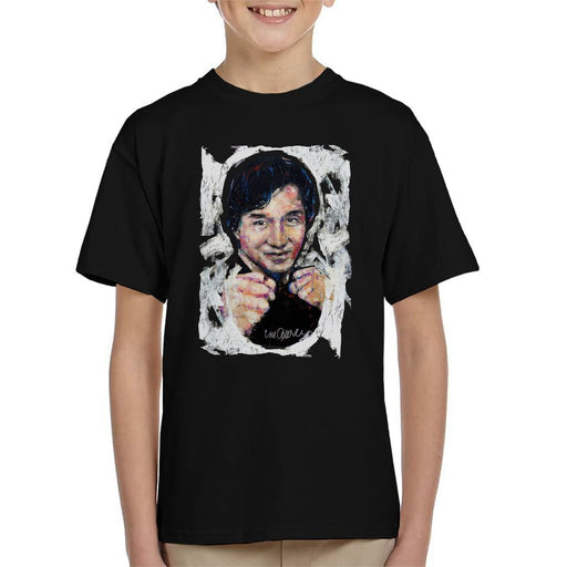 Sidney Maurer Original Portrait Of Jackie Chan Kids T-Shirt - Kids Boys T-Shirt