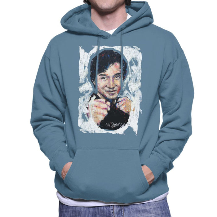 Sidney Maurer Original Portrait Of Jackie Chan Mens Hooded Sweatshirt - Mens Hooded Sweatshirt