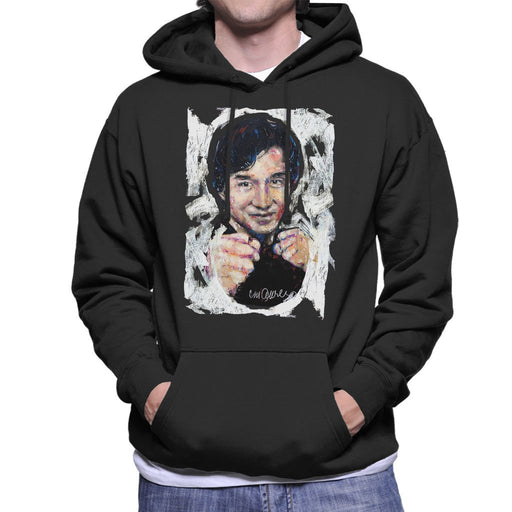 Sidney Maurer Original Portrait Of Jackie Chan Mens Hooded Sweatshirt - Mens Hooded Sweatshirt