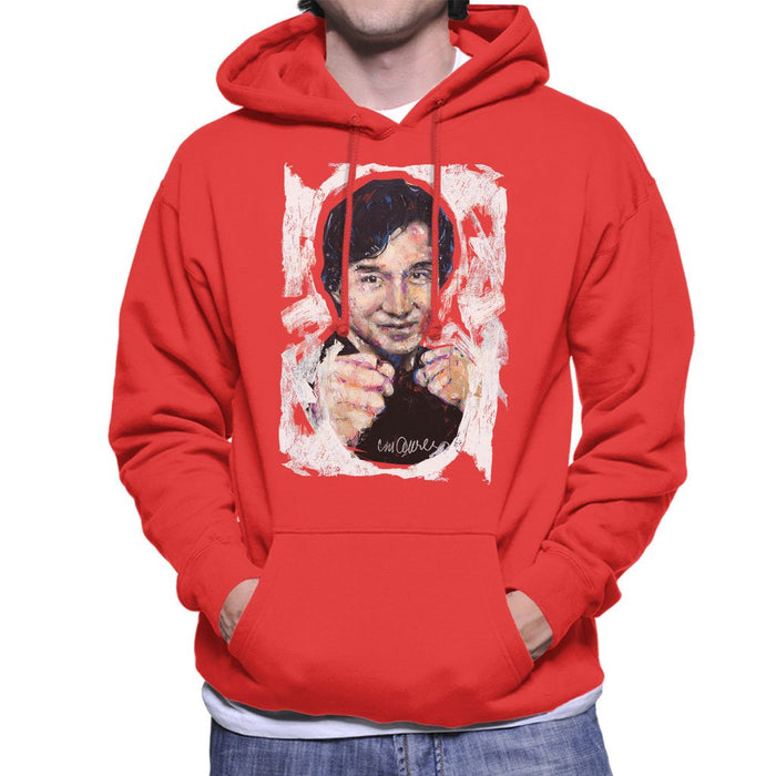 Sidney Maurer Original Portrait Of Jackie Chan Mens Hooded Sweatshirt - Mens Hooded Sweatshirt