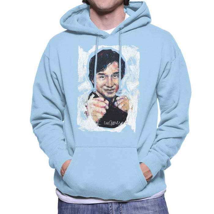 Sidney Maurer Original Portrait Of Jackie Chan Mens Hooded Sweatshirt - Mens Hooded Sweatshirt