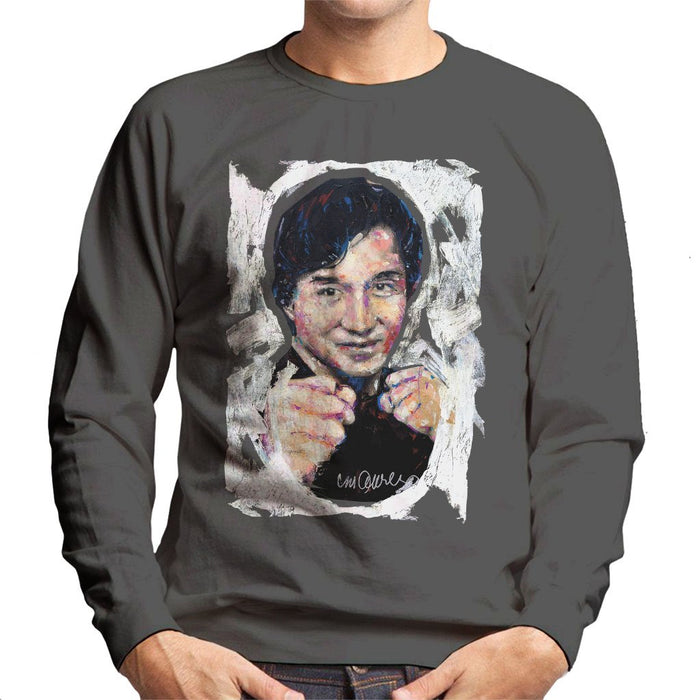 Sidney Maurer Original Portrait Of Jackie Chan Mens Sweatshirt - Mens Sweatshirt