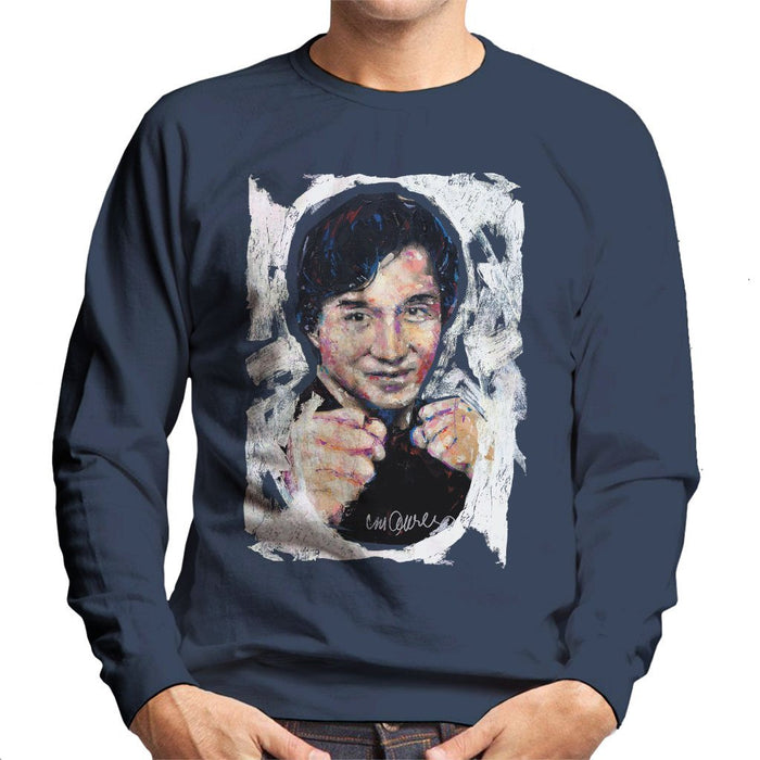 Sidney Maurer Original Portrait Of Jackie Chan Mens Sweatshirt - Mens Sweatshirt