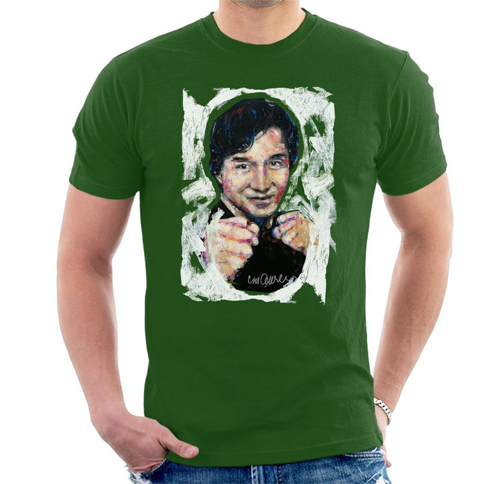 Sidney Maurer Original Portrait Of Jackie Chan Mens T-Shirt - Mens T-Shirt