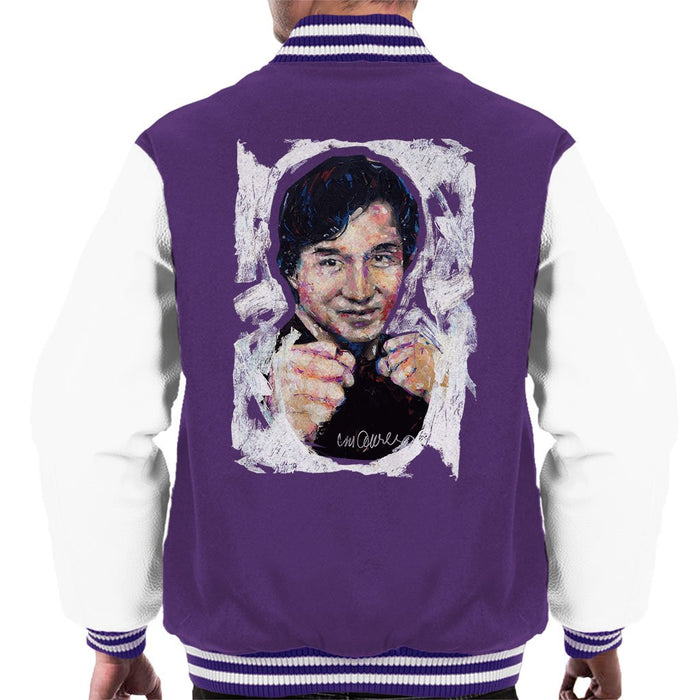 Sidney Maurer Original Portrait Of Jackie Chan Mens Varsity Jacket - Mens Varsity Jacket