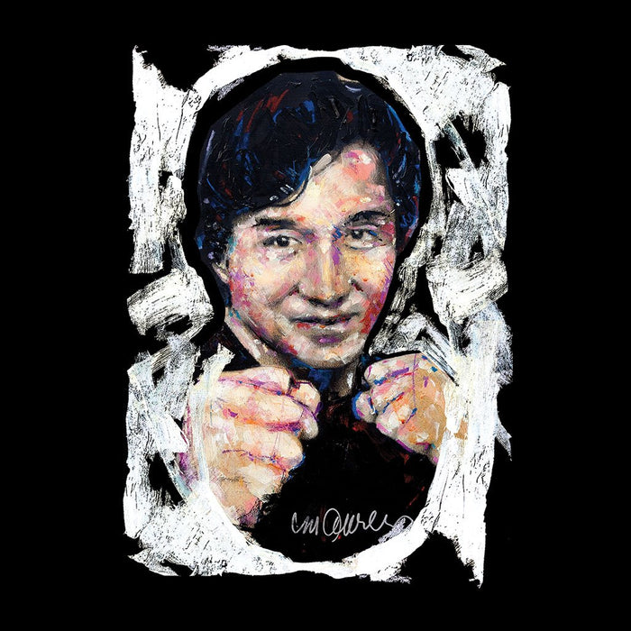 Sidney Maurer Original Portrait Of Jackie Chan Womens T-Shirt - Womens T-Shirt
