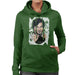 Sidney Maurer Original Portrait Of Jackie Chan Womens Hooded Sweatshirt - Womens Hooded Sweatshirt