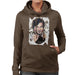 Sidney Maurer Original Portrait Of Jackie Chan Womens Hooded Sweatshirt - Womens Hooded Sweatshirt
