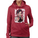 Sidney Maurer Original Portrait Of Jackie Chan Womens Hooded Sweatshirt - Womens Hooded Sweatshirt