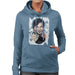 Sidney Maurer Original Portrait Of Jackie Chan Womens Hooded Sweatshirt - Womens Hooded Sweatshirt
