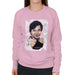 Sidney Maurer Original Portrait Of Jackie Chan Womens Sweatshirt - Small / Light Pink - Womens Sweatshirt