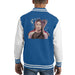 Sidney Maurer Original Portrait Of Jennifer Lawrence Hunger Games Kids Varsity Jacket - X-Small (3-4 yrs) / Royal/White - Kids Boys Varsity