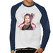 Sidney Maurer Original Portrait Of Jennifer Lawrence Hunger Games Mens Baseball Long Sleeved T-Shirt - Mens Baseball Long Sleeved T-Shirt