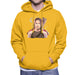 Sidney Maurer Original Portrait Of Jennifer Lawrence Hunger Games Mens Hooded Sweatshirt - Small / Gold - Mens Hooded Sweatshirt
