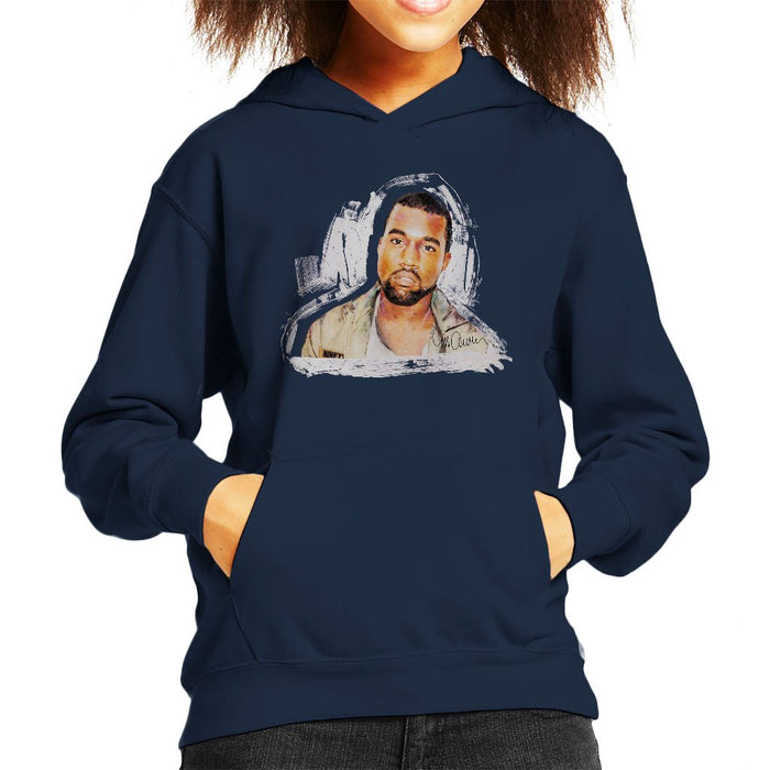 Sidney Maurer Original Portrait Of Kanye West Kids Hooded Sweatshirt - Kids Boys Hooded Sweatshirt