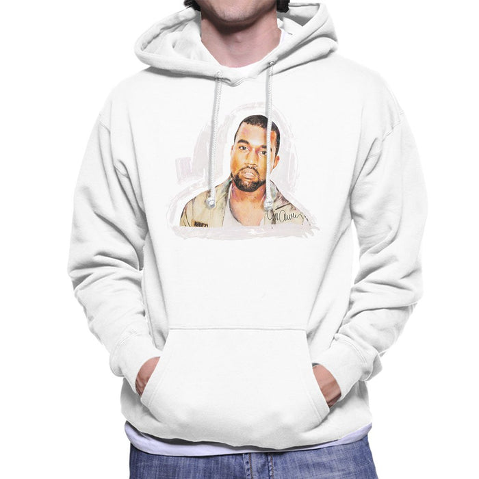 Sidney Maurer Original Portrait Of Kanye West Mens Hooded Sweatshirt - Mens Hooded Sweatshirt