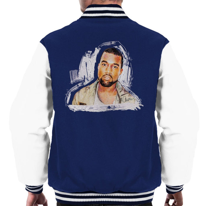 Sidney Maurer Original Portrait Of Kanye West Mens Varsity Jacket - Mens Varsity Jacket