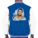 Sidney Maurer Original Portrait Of Kanye West Mens Varsity Jacket - Small / Royal/White - Mens Varsity Jacket