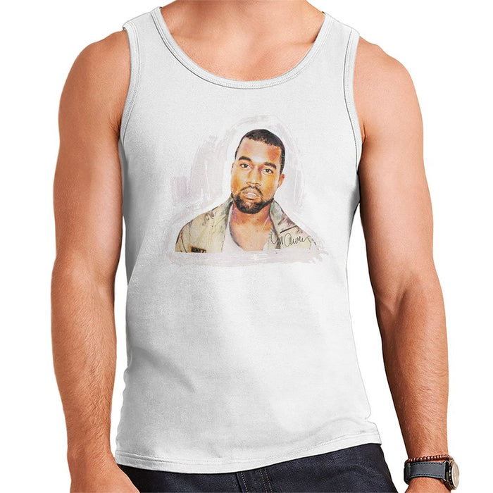 Sidney Maurer Original Portrait Of Kanye West Mens Vest - Mens Vest