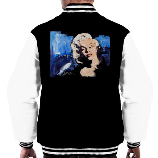 Sidney Maurer Original Portrait Of Marilyn Monroe Blonde Bombshell Mens Varsity Jacket - Mens Varsity Jacket