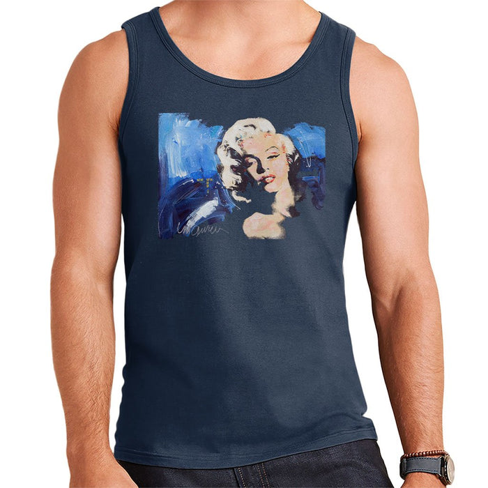 Sidney Maurer Original Portrait Of Marilyn Monroe Blonde Bombshell Mens Vest - Mens Vest