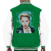 Sidney Maurer Original Portrait Of Miley Cyrus Licking Lips Mens Varsity Jacket - Mens Varsity Jacket