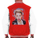 Sidney Maurer Original Portrait Of Miley Cyrus Licking Lips Mens Varsity Jacket - Mens Varsity Jacket