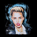 Sidney Maurer Original Portrait Of Miley Cyrus Licking Lips Kids Varsity Jacket - Kids Boys Varsity Jacket