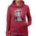 Sidney Maurer Original Portrait Of Miley Cyrus Licking Lips Womens Hooded Sweatshirt - Womens Hooded Sweatshirt