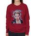 Sidney Maurer Original Portrait Of Miley Cyrus Licking Lips Womens Sweatshirt - Womens Sweatshirt