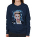 Sidney Maurer Original Portrait Of Miley Cyrus Licking Lips Womens Sweatshirt - Womens Sweatshirt