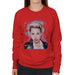 Sidney Maurer Original Portrait Of Miley Cyrus Licking Lips Womens Sweatshirt - Womens Sweatshirt