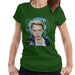Sidney Maurer Original Portrait Of Miley Cyrus Licking Lips Womens T-Shirt - Womens T-Shirt
