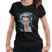 Sidney Maurer Original Portrait Of Miley Cyrus Licking Lips Womens T-Shirt - Womens T-Shirt