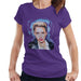 Sidney Maurer Original Portrait Of Miley Cyrus Licking Lips Womens T-Shirt - Womens T-Shirt