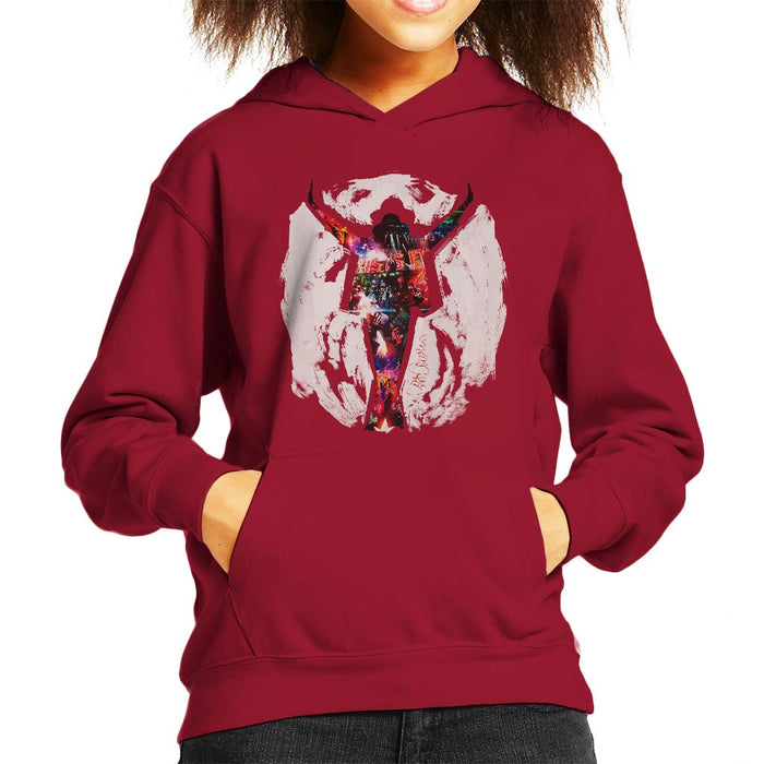 Sidney Maurer Original Portrait Of Michael Jackson This Is It Kids Hooded Sweatshirt - Kids Boys Hooded Sweatshirt