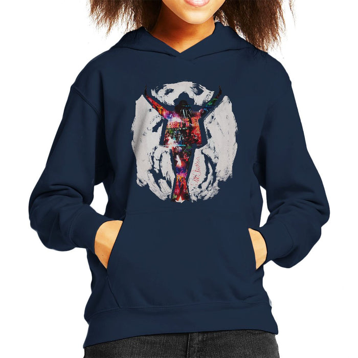 Sidney Maurer Original Portrait Of Michael Jackson This Is It Kids Hooded Sweatshirt - Kids Boys Hooded Sweatshirt