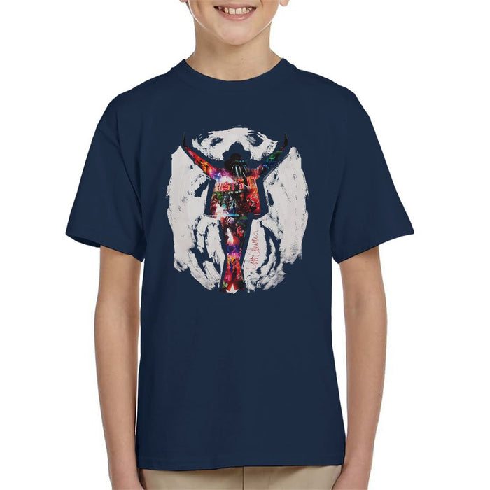 Sidney Maurer Original Portrait Of Michael Jackson This Is It Kids T-Shirt - Kids Boys T-Shirt