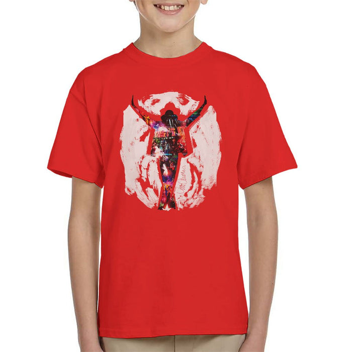 Sidney Maurer Original Portrait Of Michael Jackson This Is It Kids T-Shirt - Kids Boys T-Shirt